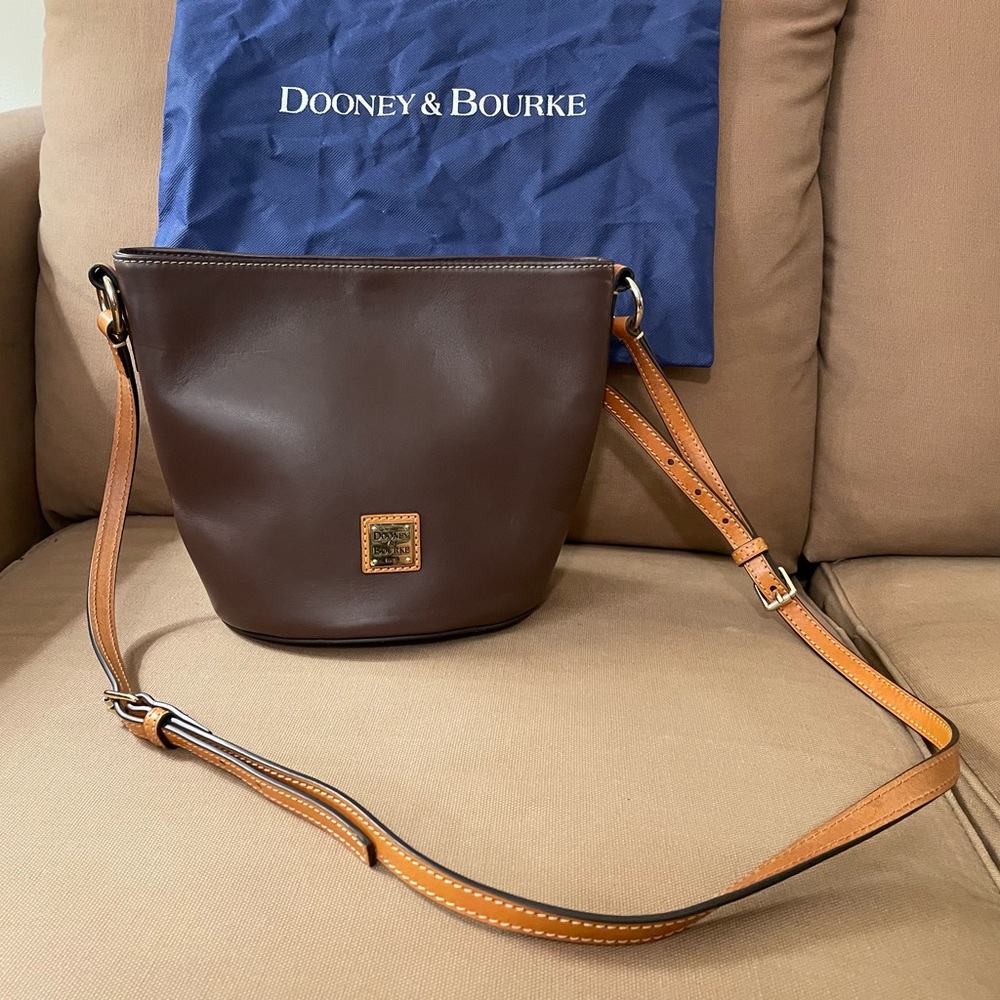 Dooney & Bourke Brown Bucket Bag